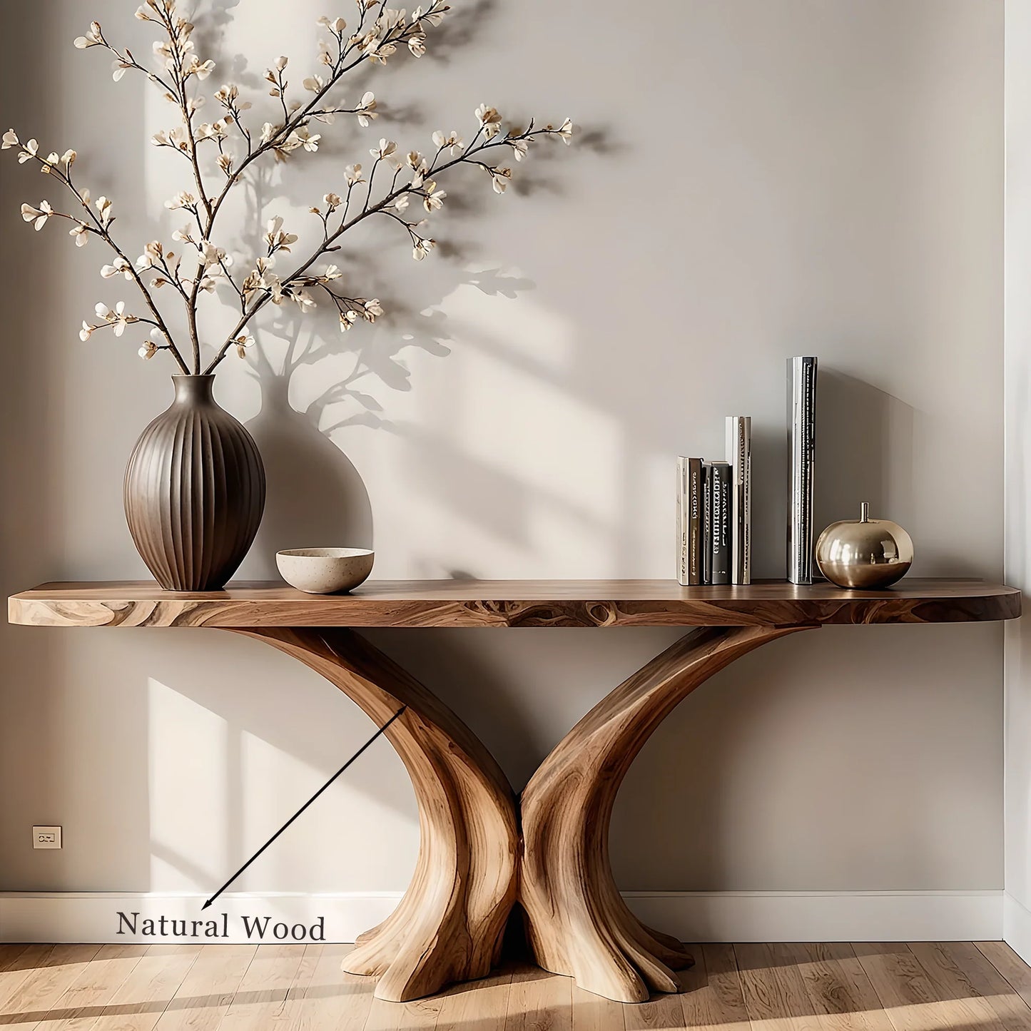 Eco-Friendly Solid Wood Home Console – Artisan Handmade Furniture