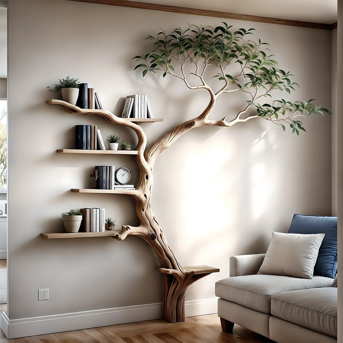 Children's bookcases, wall-mounted decorative bookcases
