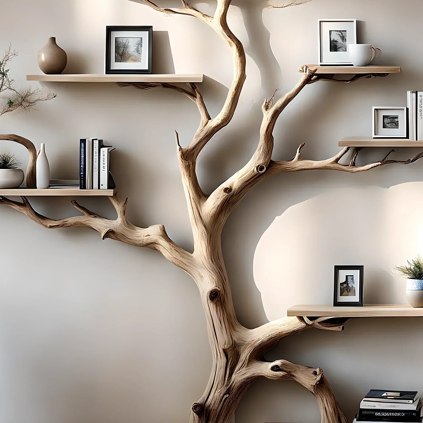 Handmade bookcases, creative bookcases, tree-shaped bookcases