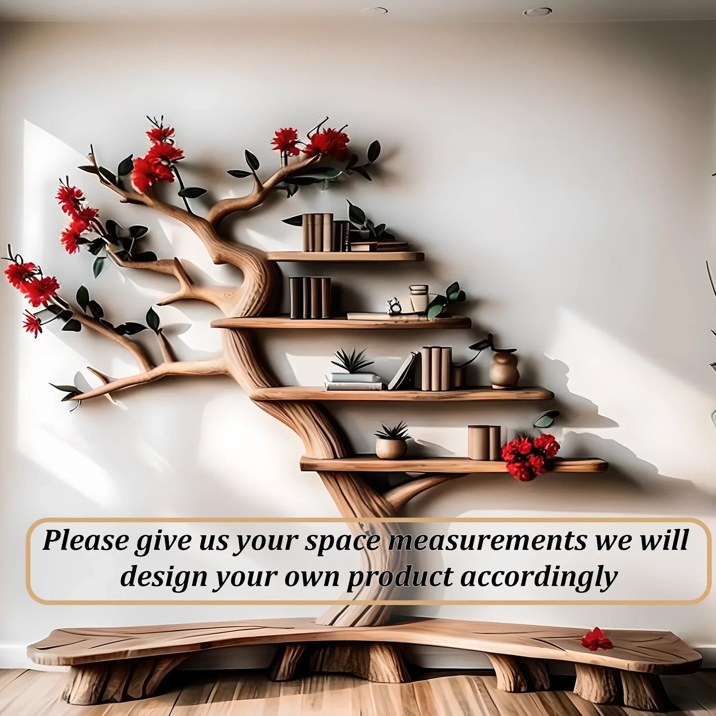 Living room decorative bookshelf design combines classic and modern