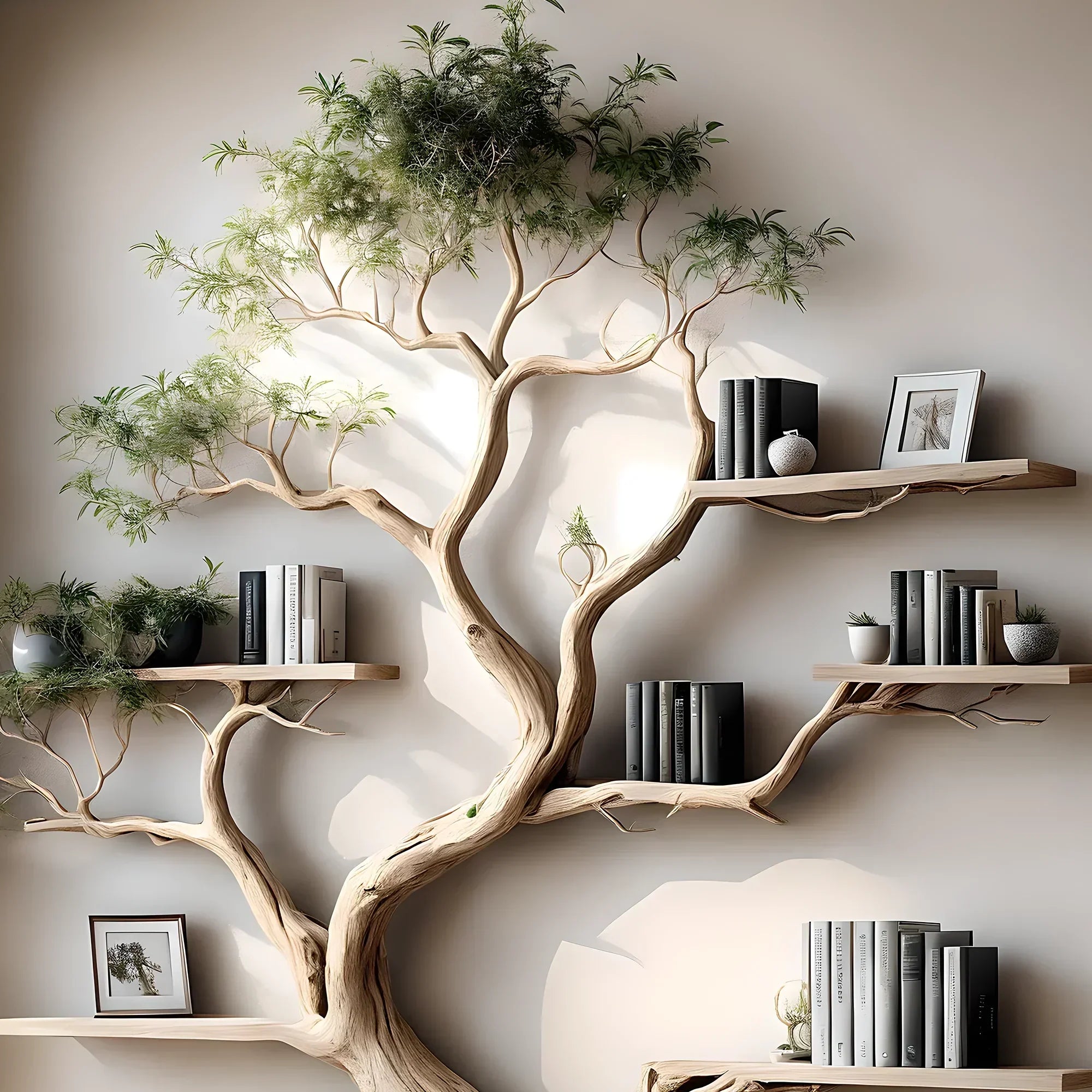 Custom tree bookshelf, office bookshelf