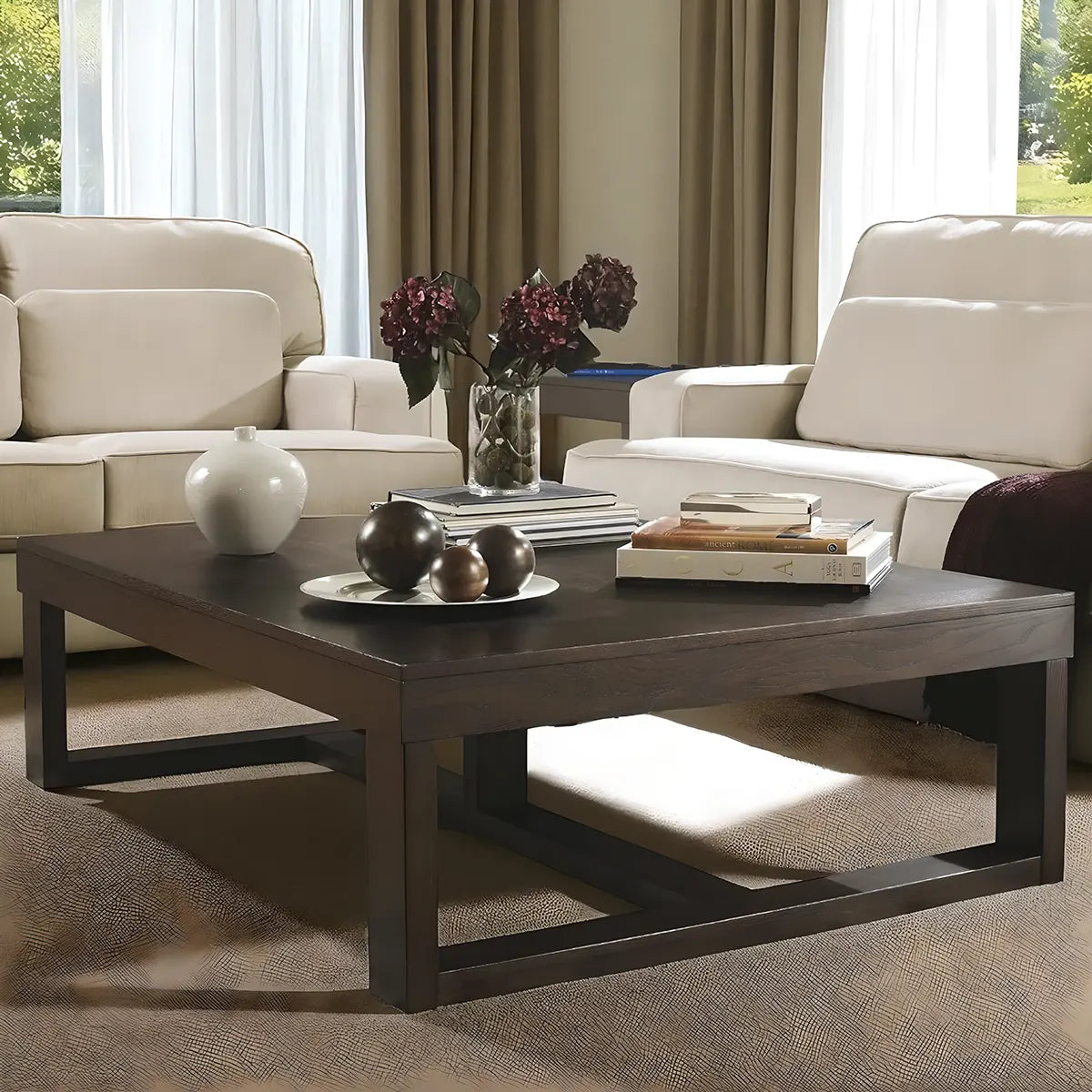 Modern Minimalist Design Wooden Coffee Table – Elegant Beauty For The Living Room