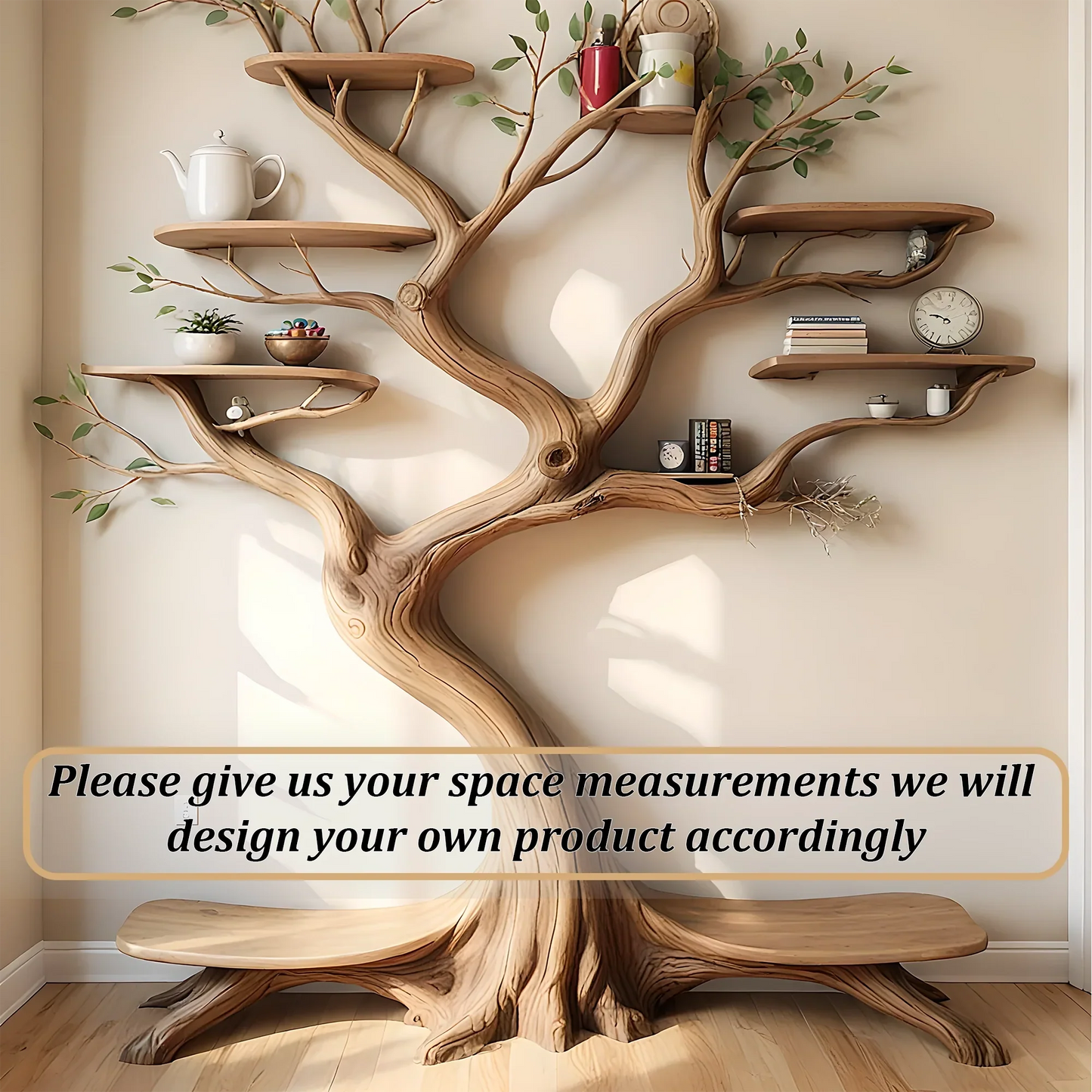 Modern bookshelf, high quality wooden tree shaped bookshelf