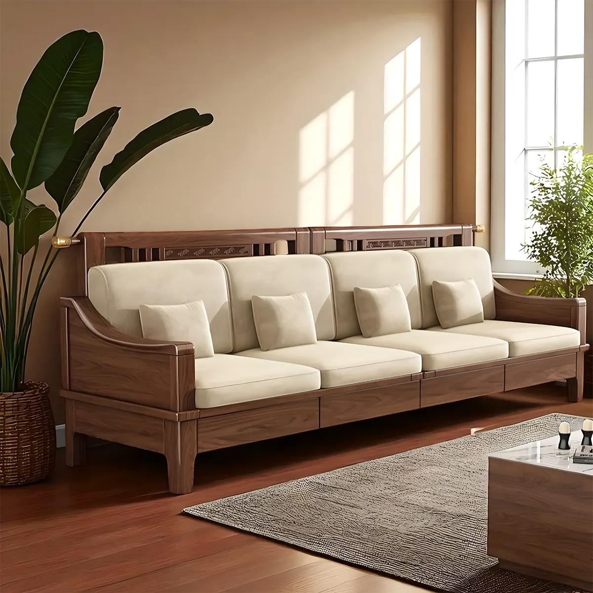 Natural Ash Wood Sofa – Sophisticated Design For Luxurious Living Room