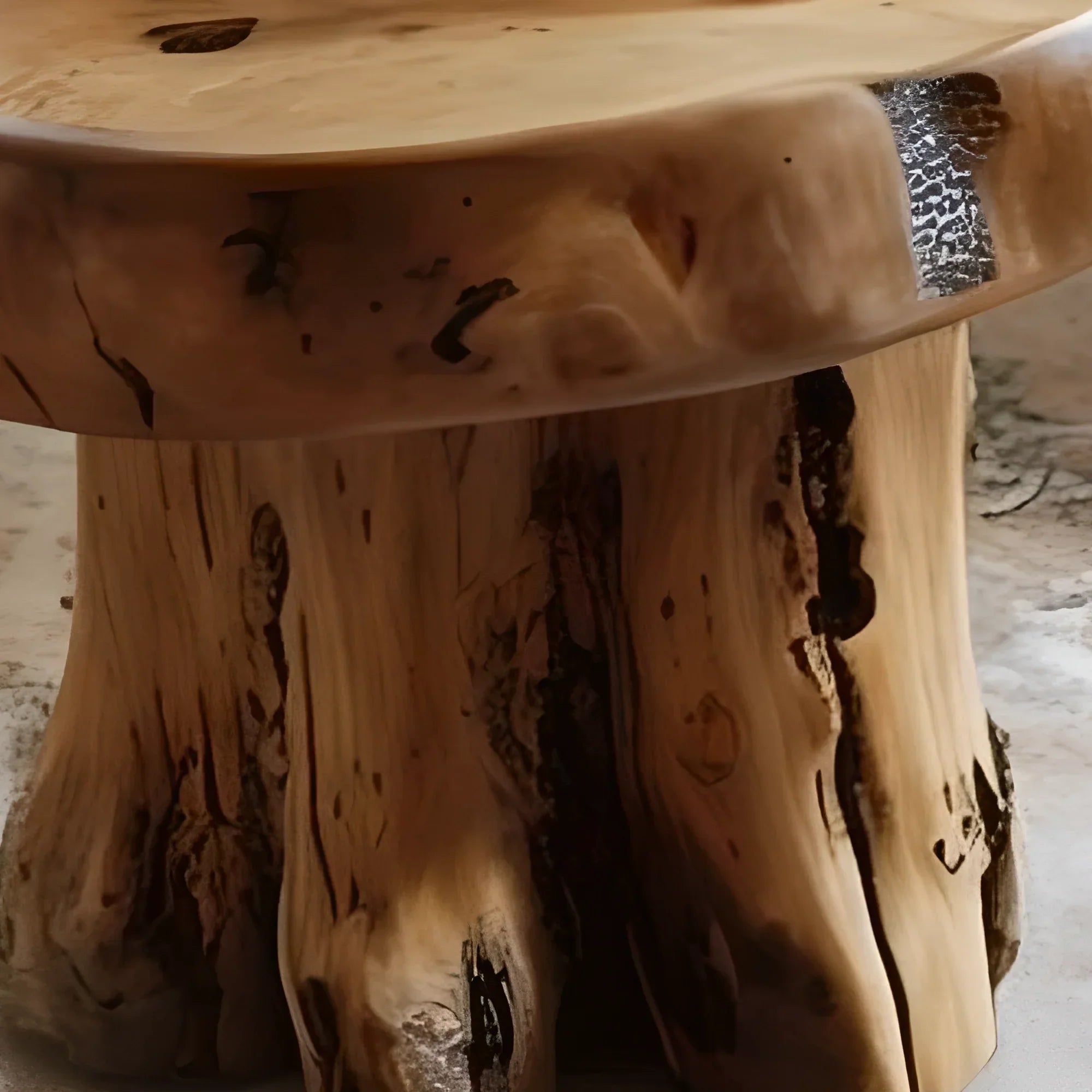rustic tea table, solid wooden tea table