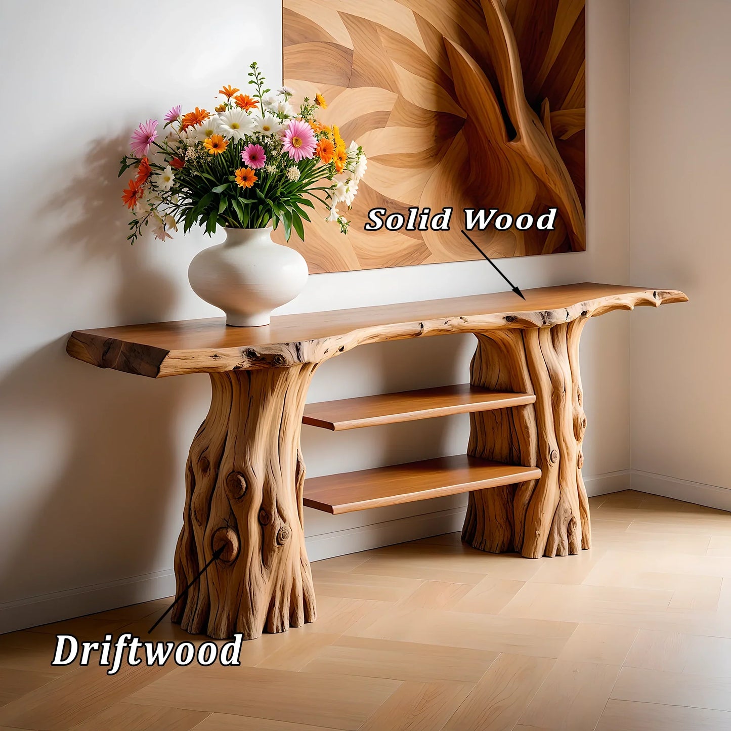 Rustic console table solid wood console table rustic side table recycled wood console table.