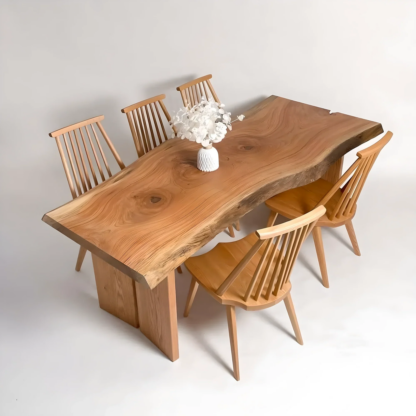 Work table Natural tamarind wood family dining table