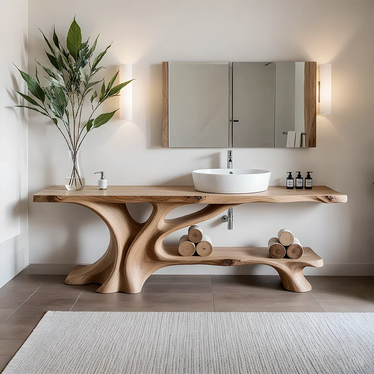 Sculptural Organic Wood Bathrooms: The New Wave of Minimal Luxury Interiors