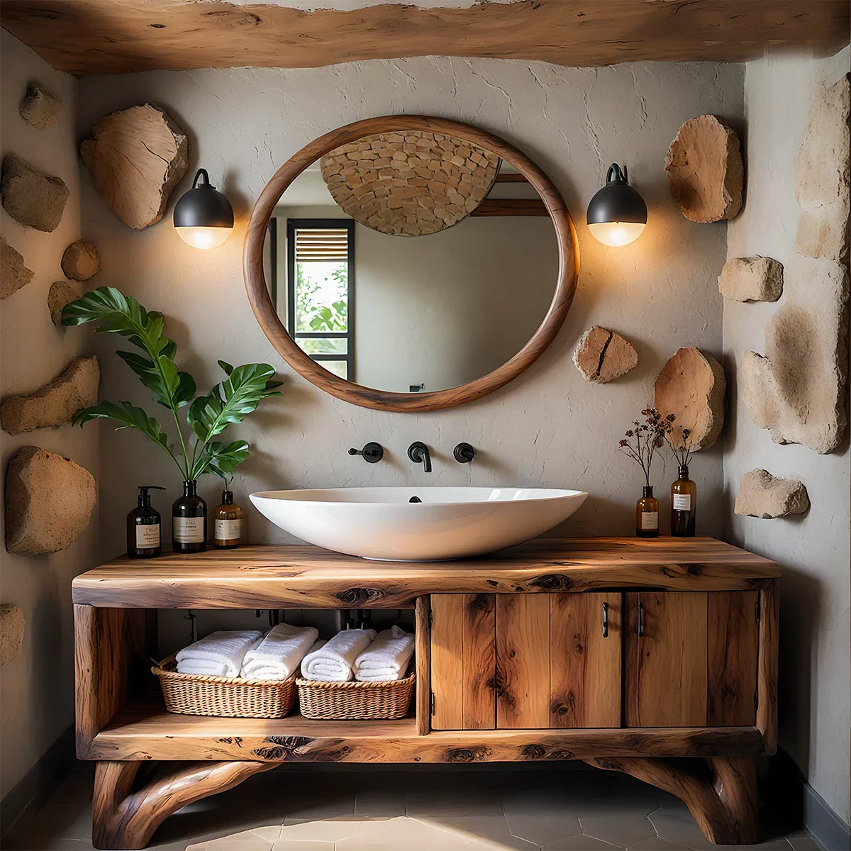 Why Rustic Natural Wood Bathrooms Are Becoming the New Wabi-Sabi Spa Retreat
