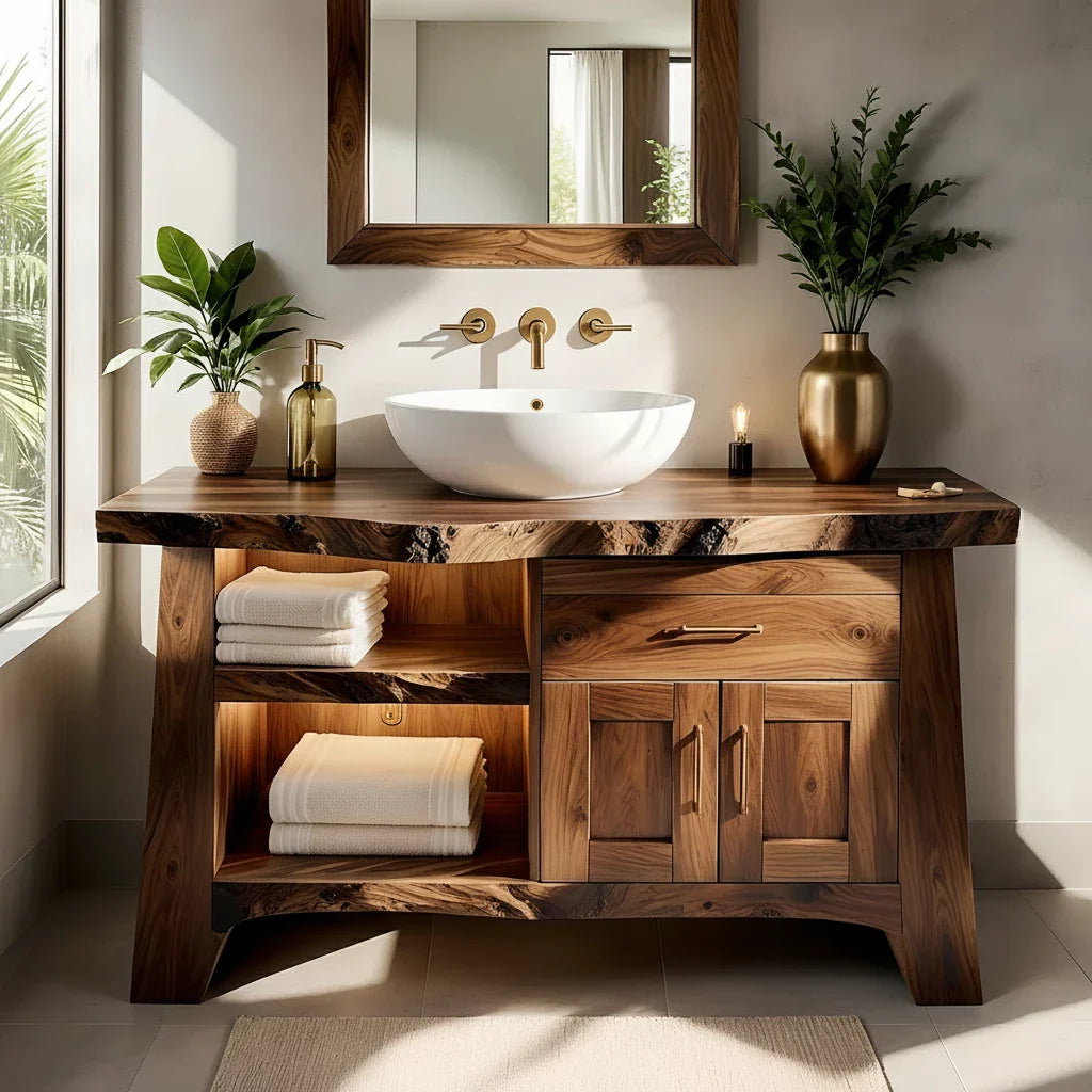 The Timeless Warmth of Walnut: Redefining Bathroom Elegance