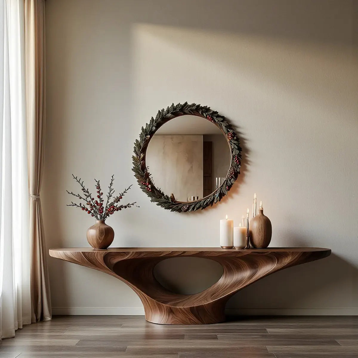 Sculptural Serenity: A Console Table That Brings Art and Nature Into the Home