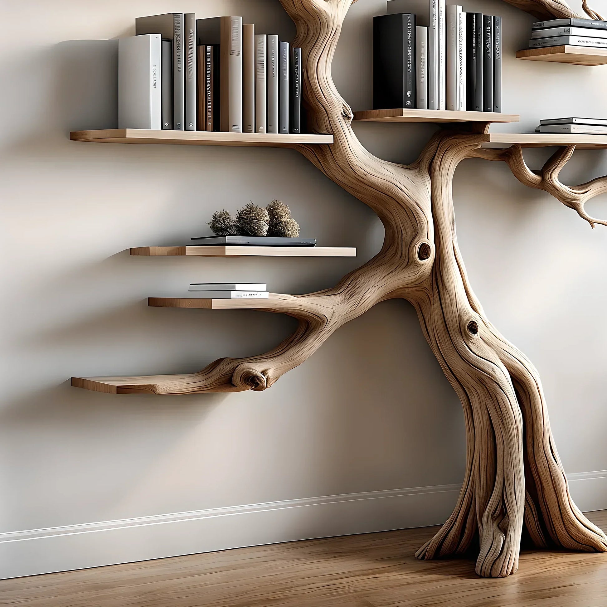 100% handmade wooden bookshelf, baby room decoration, bookcase, natural wood, floating shelf 