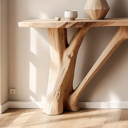 Unique Live Edge Home Console – Artisan Handmade Wood Furniture