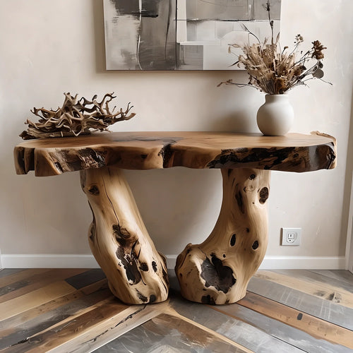 Wood Console Table Hallway Table Farmhouse Decor