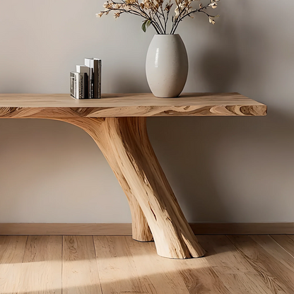 Rustic Solid Wood Home Console Table – Entryway & Living Room Style