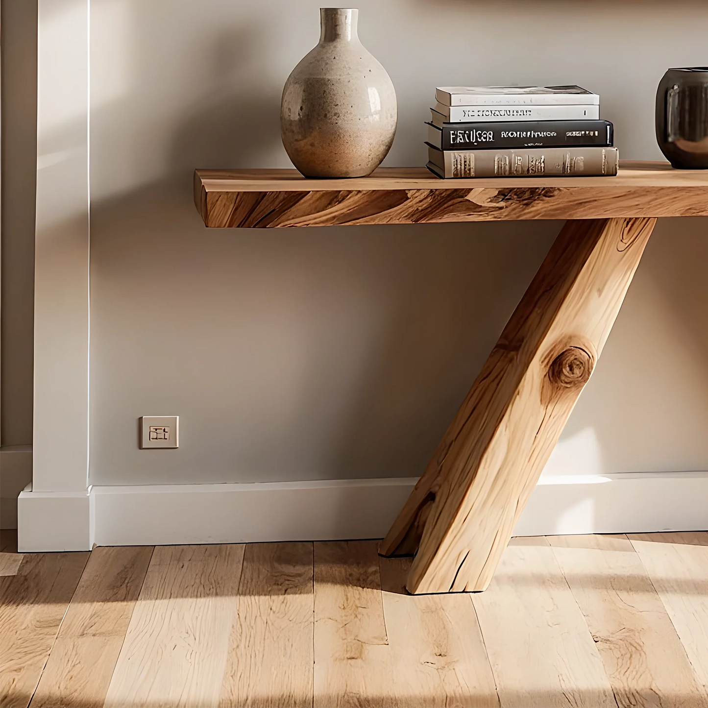 Artisan Home Console Table – Handmade Solid Wood with Unique Design