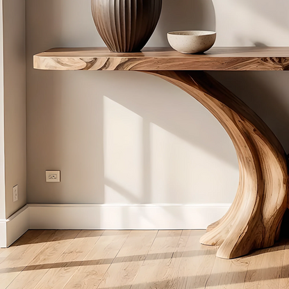 Eco-Friendly Solid Wood Home Console – Artisan Handmade Furniture