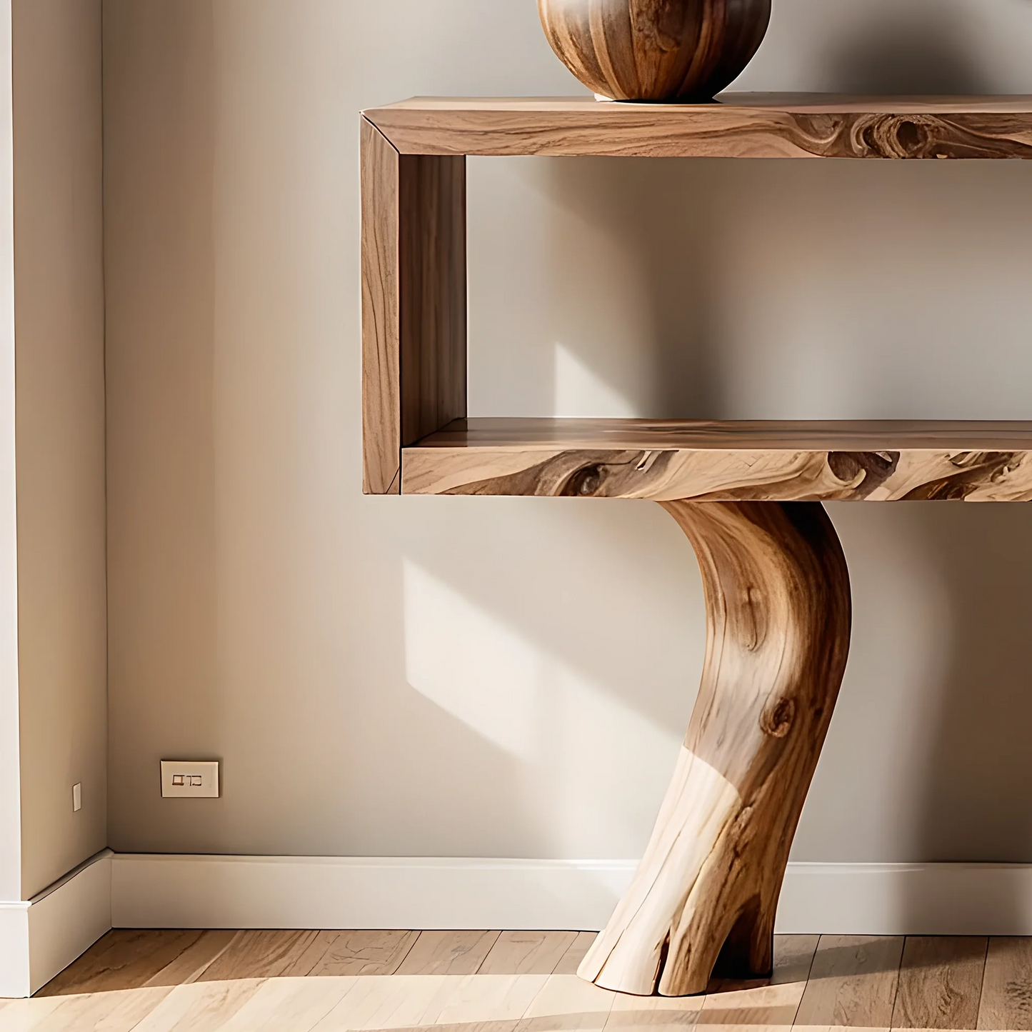 Eco-Friendly Solid Wood Home Console – Artisan Handmade Furniture