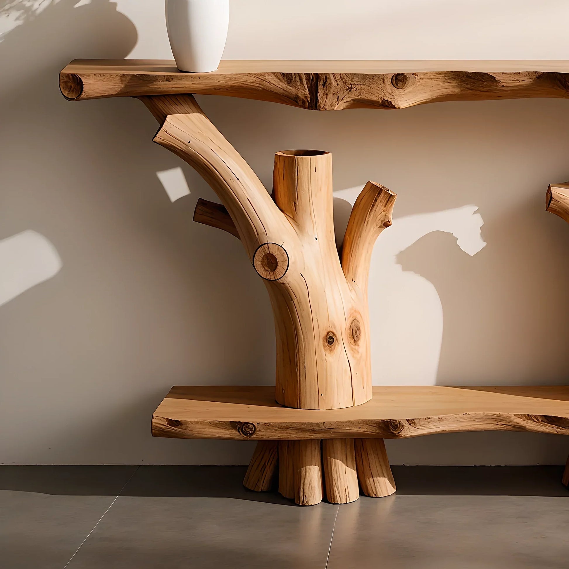 2 tier console table, rustic table, 100% handmade table, entryway table. 