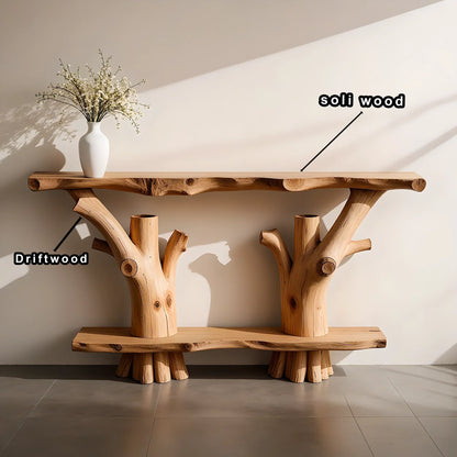 2 tier console table, rustic table, 100% handmade table, entryway table. 