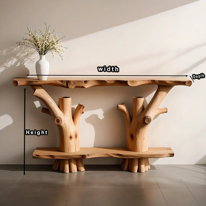 2 tier console table, rustic table, 100% handmade table, entryway table. 