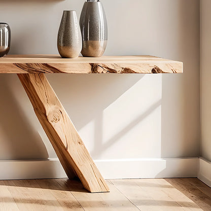 Artisan Home Console Table – Handmade Solid Wood with Unique Design
