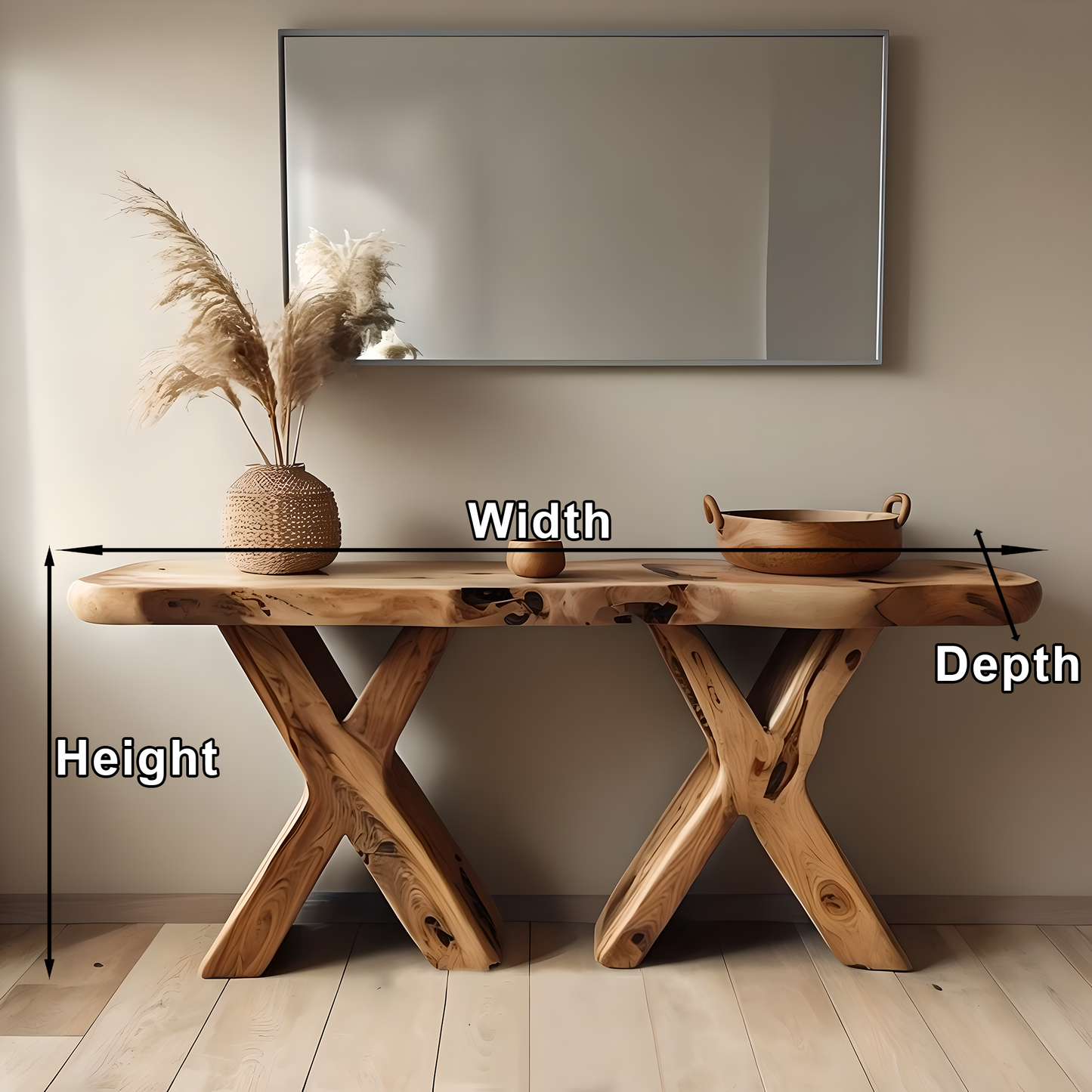 Farmhouse Console Table Home Decor