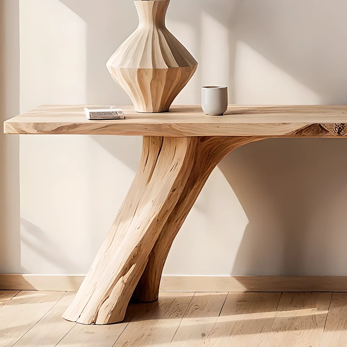 Rustic Solid Wood Home Console Table – Entryway & Living Room Style