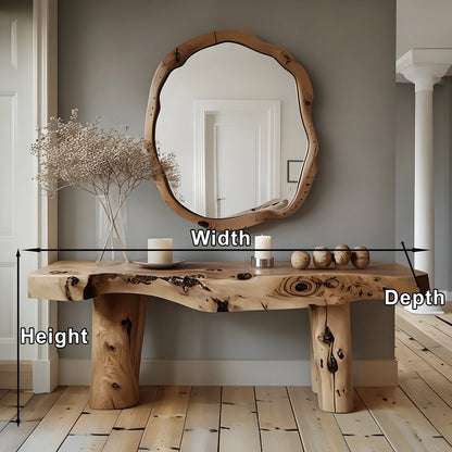 Functional Solid Wood Console Table To Elevate Your Living Space