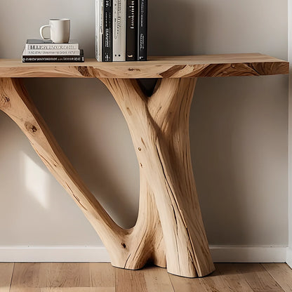 Unique Live Edge Home Console – Artisan Handmade Wood Furniture