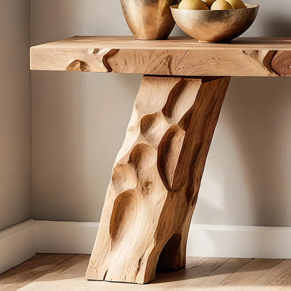 Handmade Rustic Home Console – Durable Solid Wood Accent Table