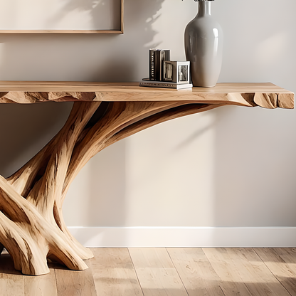 Unique Live Edge Home Console – Artisan Handmade Wood Furniture