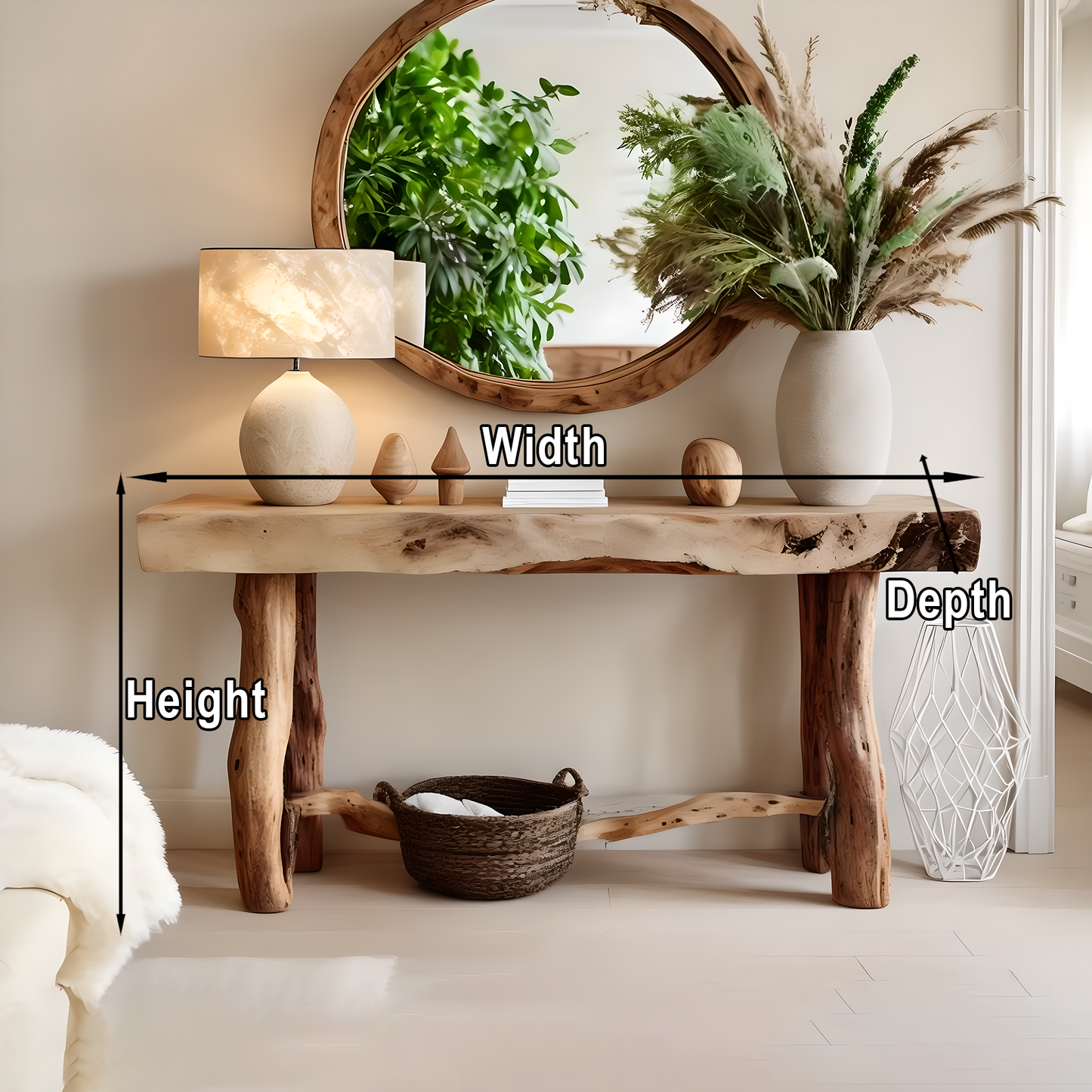 Farmhouse Accent Table Entryway Decor