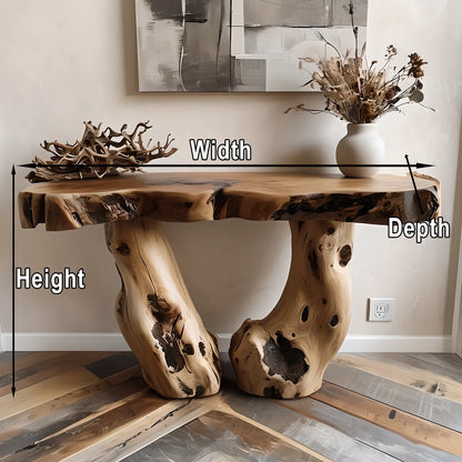 Wood Console Table Hallway Table Farmhouse Decor