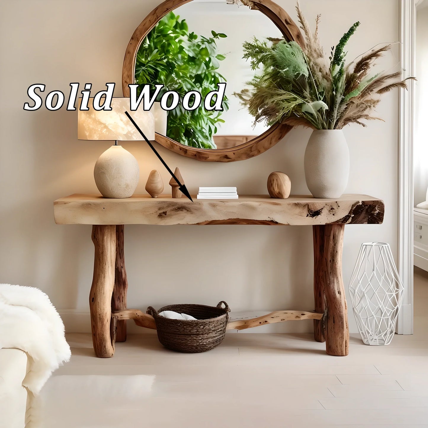 Farmhouse Accent Table Entryway Decor