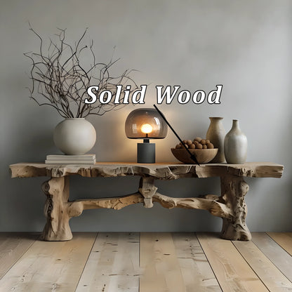Midcentury Sculptural Console Table Entryway