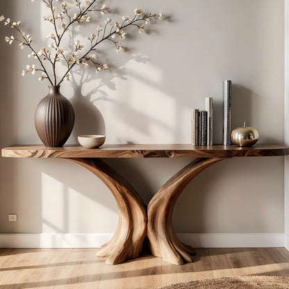 Eco-Friendly Solid Wood Home Console – Artisan Handmade Furniture