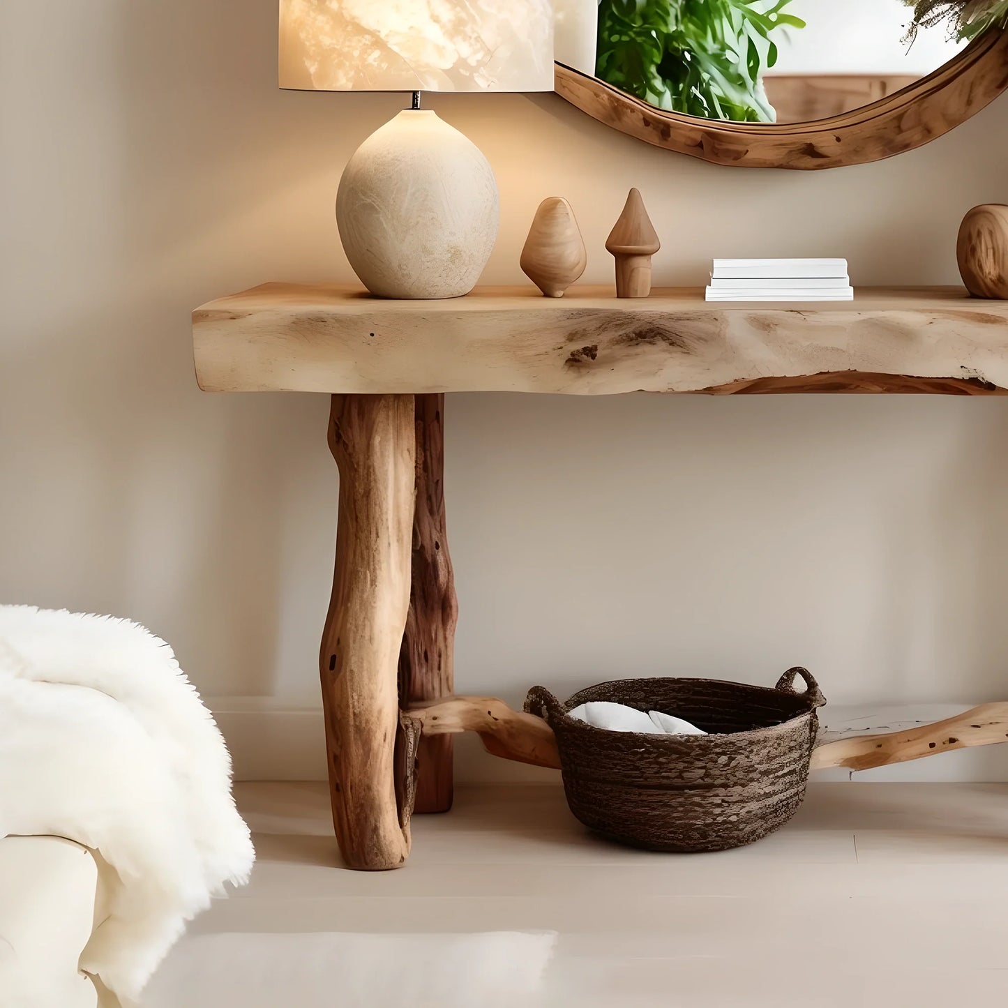 Farmhouse Accent Table Entryway Decor