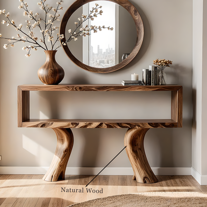 Eco-Friendly Solid Wood Home Console – Artisan Handmade Furniture