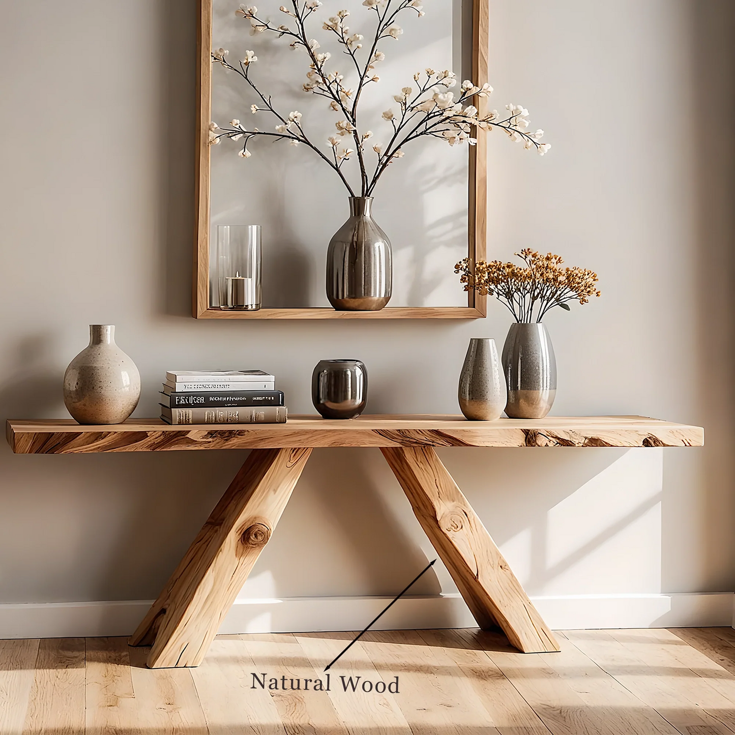 Artisan Home Console Table – Handmade Solid Wood with Unique Design