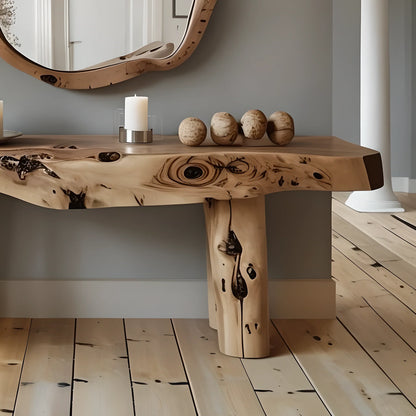 Functional Solid Wood Console Table To Elevate Your Living Space