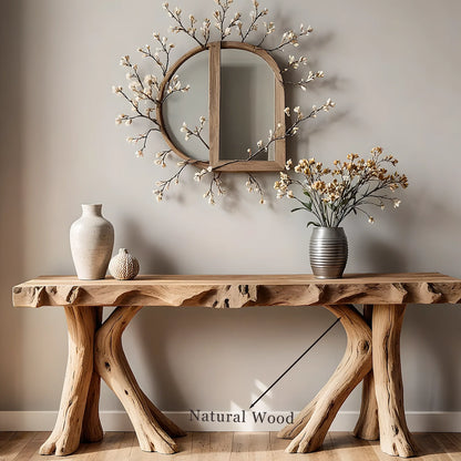 Premium Handmade Wood Home Console – Modern Rustic Accent Table