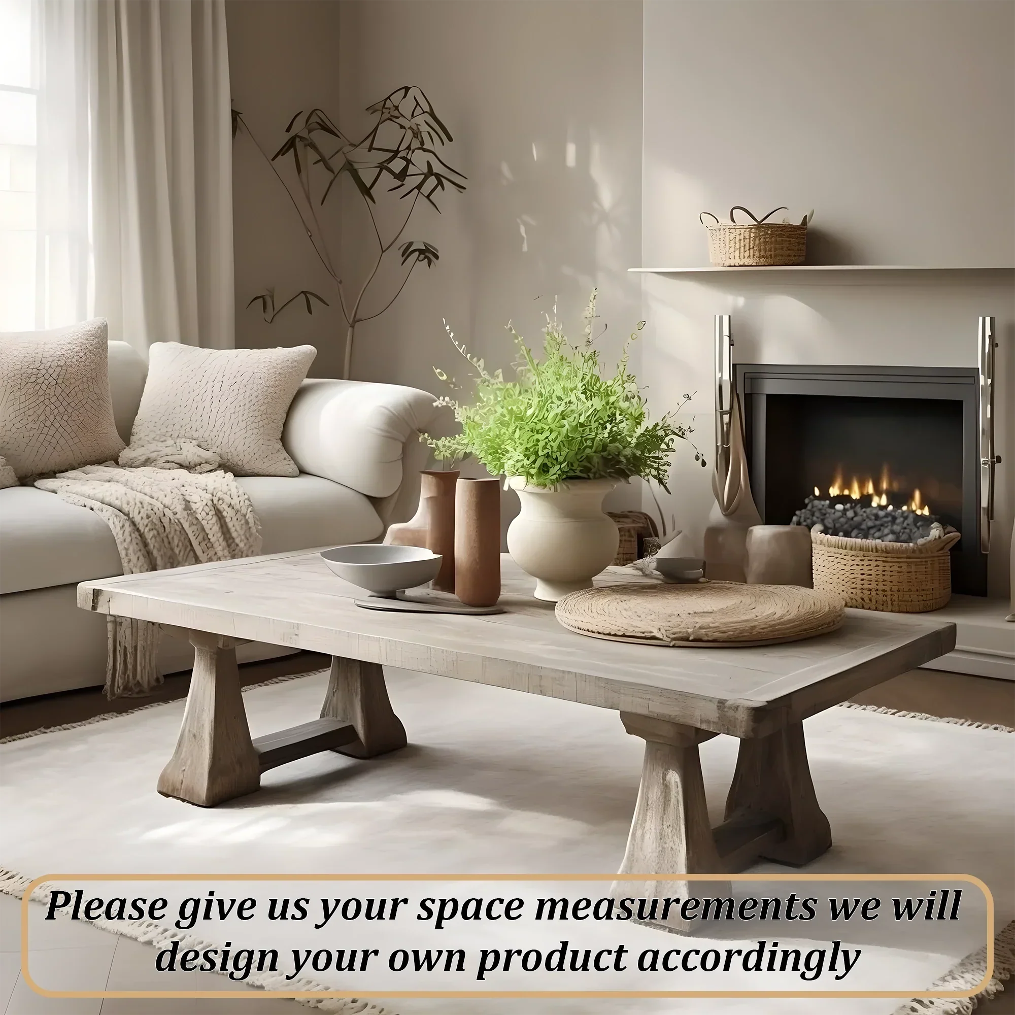 Ash wood coffee table, new generation table 