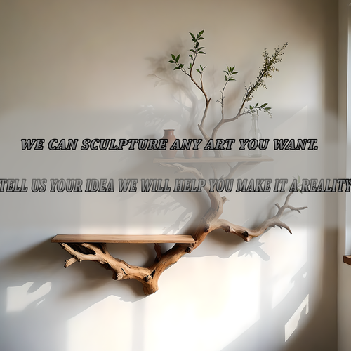 Boho Tree Branch Shelf – Reclaimed Wood Bookshelf for Eco Homes 