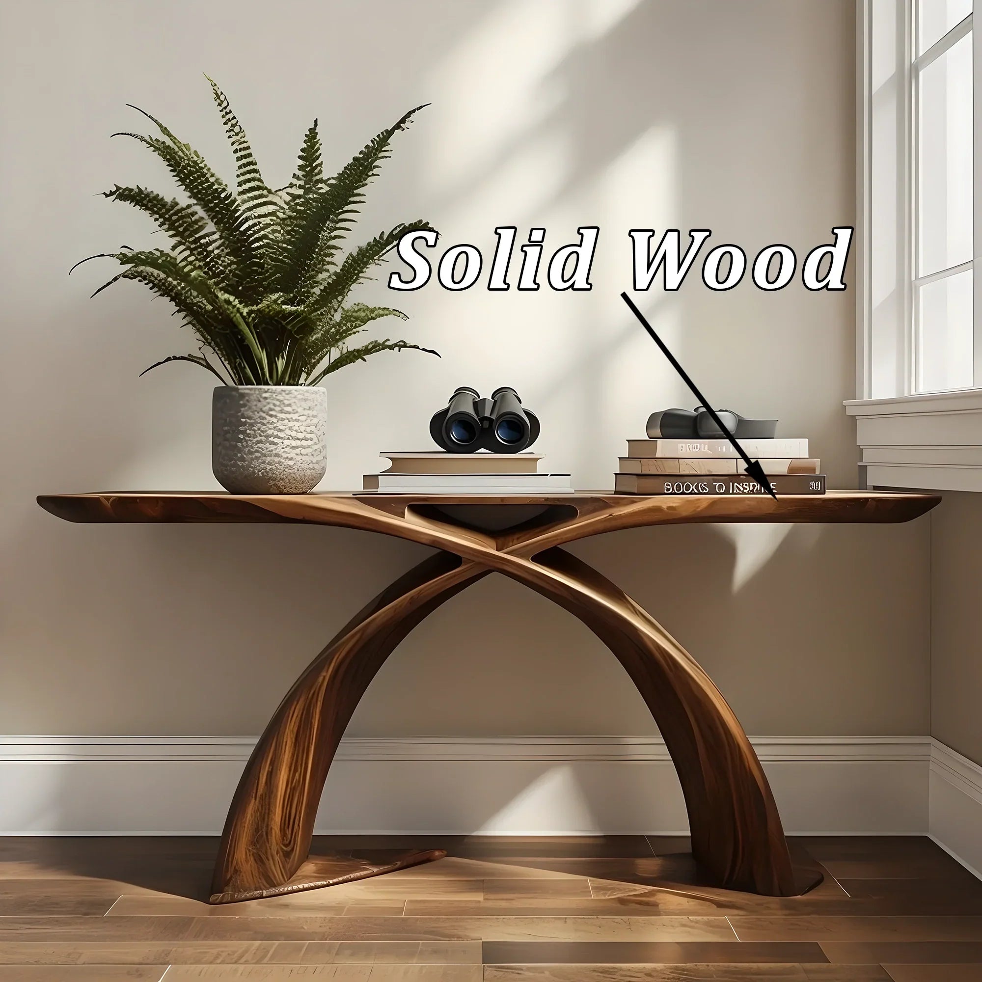 Farmhouse Solid Wood Console Table for a Warm and Inviting Home - Rustira