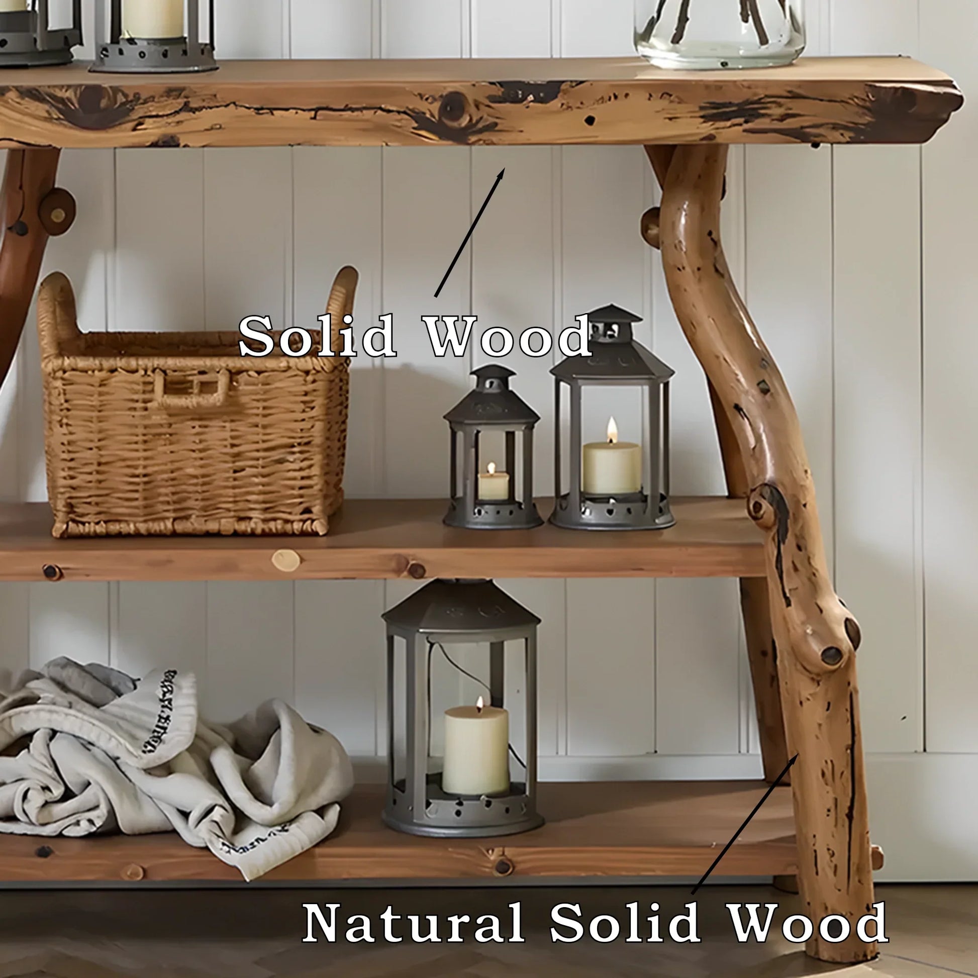 Handcrafted wooden console tables, live edge tables, entry tables, narrow entry tables 