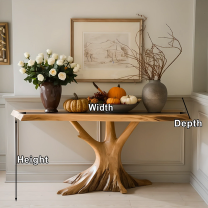 High-class Solid Wood Console Table - Creates a Classy Highlight for the Space 