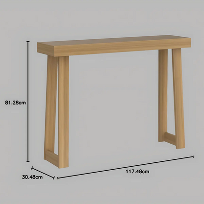Minimalist Console Table – Natural Oak, Elegant and Refined 