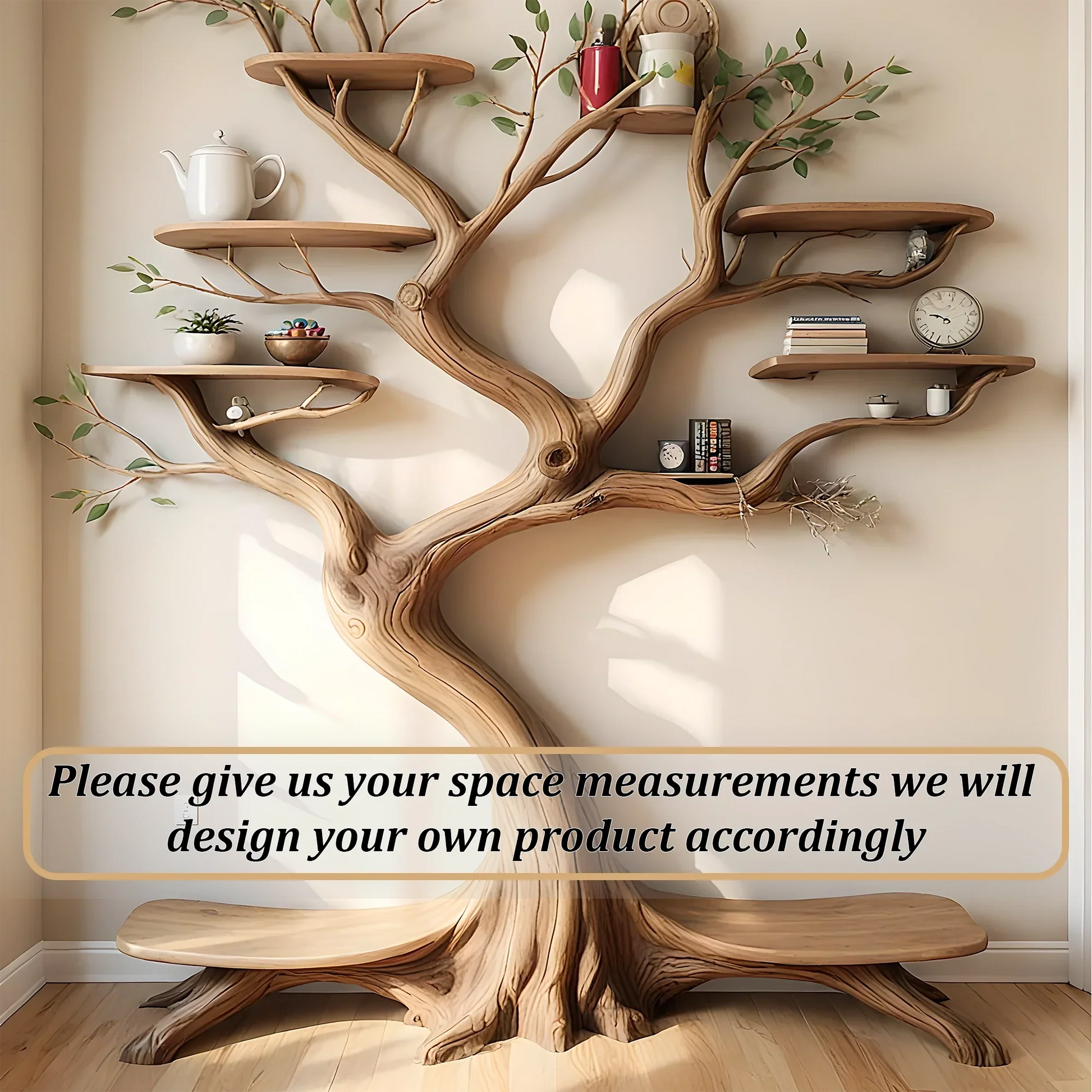 Modern bookshelf, high quality wooden tree shaped bookshelf 