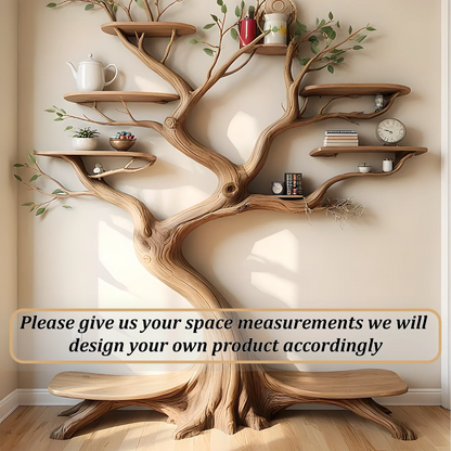 Modern bookshelf, high quality wooden tree shaped bookshelf 